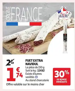 Auchan NAVIDUL Fuet extra offre
