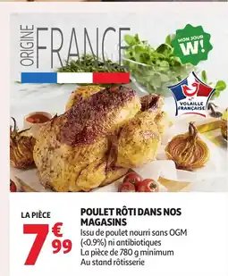 Auchan Poulet rôti dans nos magasins offre