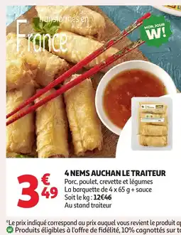 Auchan 4 nems auchan le traiteur offre