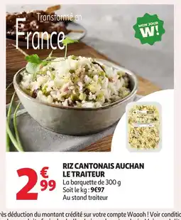Auchan Riz cantonais auchan le traiteur offre
