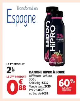 Auchan DANONE Hipro à boire offre