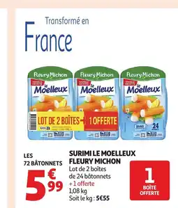 Auchan FLEURY MICHON Surimi le moelleux offre