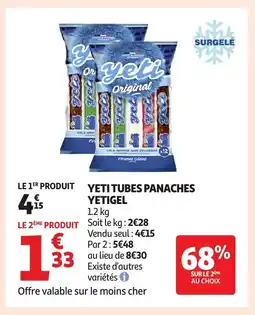 Auchan YETI Tubes panaches yetigel offre