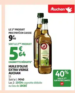 Auchan AUCHAN Huile d'olive extra vierge offre