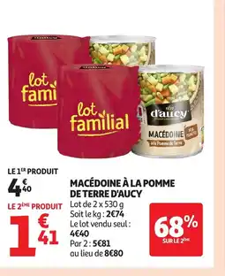 Auchan D'AUCY Macédoine à la pomme de terre offre