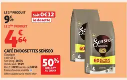 Auchan SENSEO Café en dosettes offre