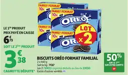 Auchan Biscuits oréo format familial offre