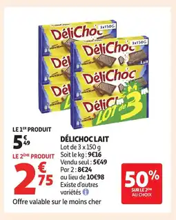 Auchan DÉLICHOC Lait offre