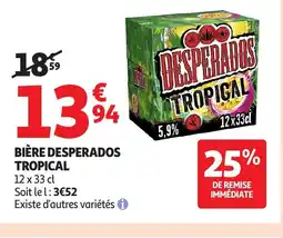 Auchan Bière desperados tropical offre
