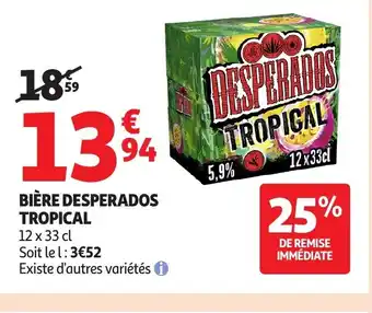 Auchan Bière desperados tropical offre