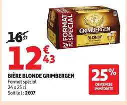 Auchan GRIMBERGEN Bière blonde offre