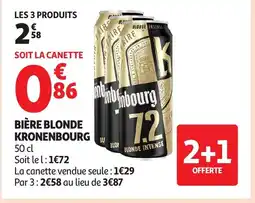 Auchan KRONENBOURG Bière blonde offre