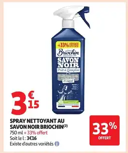 Auchan BRIOCHIN Spray nettoyant au savon offre