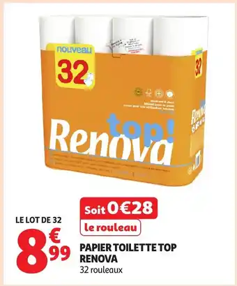Auchan RENOVA Papier toilette top offre