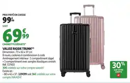 Auchan Valise rigide trunk offre