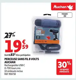 Auchan AUCHAN sans fil 8 volts offre