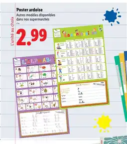 Lidl Poster ardoise offre