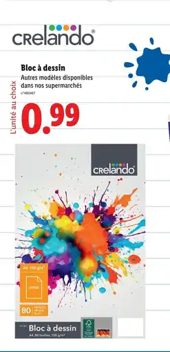Lidl Bloc à dessin offre