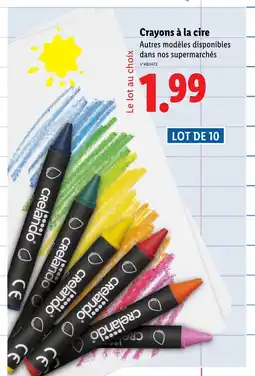 Lidl Crayons à la cire offre