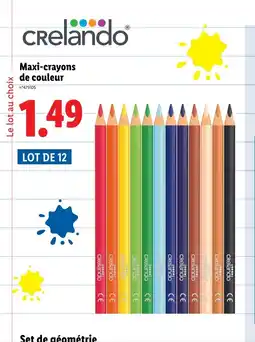 Lidl Maxi-crayons de couleur offre