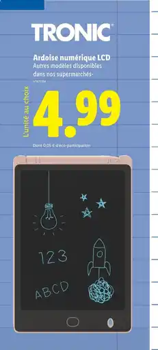 Lidl TRONIC Ardoise numérique LCD offre