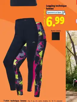 Lidl Legging technique femme offre