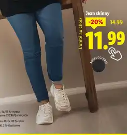 Lidl Jean skinny offre