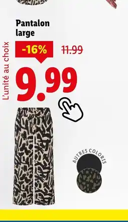 Lidl Pantalon large offre