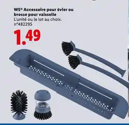 Lidl W5 Accessoire pour évier ou brosse pour vaisselle offre