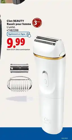Lidl Cien BEAUTY Rasoir pour femme offre