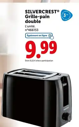 Lidl SILVERCREST Grille-pain double offre