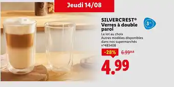 Lidl SILVERCREST Verres à double paroi offre