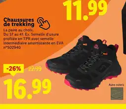 Lidl Chaussures de trekking offre