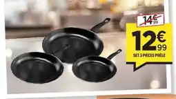 Centrakor Set 3 pièces poêle offre