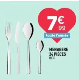 Centrakor Menagere 24 pièces offre