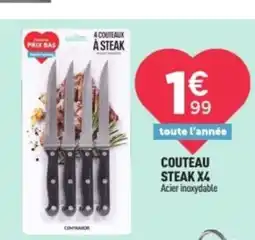Centrakor Couteau steak x4 offre