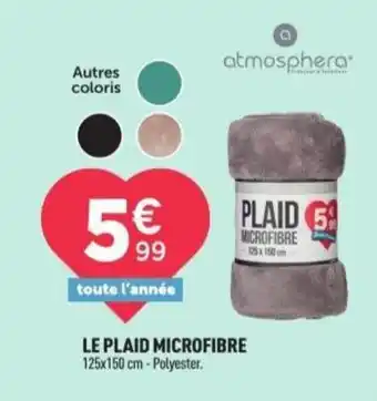Centrakor Le plaid microfibre offre