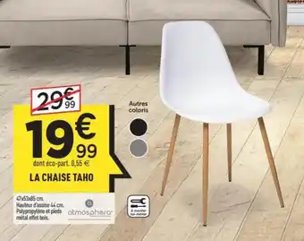 Centrakor La chaise taho offre