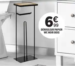 Centrakor Dérouleur papier wc noir bois offre