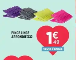 Centrakor Pince linge arrondie x32 offre