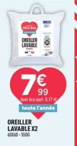 Centrakor Oreiller lavable offre