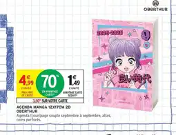 Intermarché Contact OBERTHUR Agenda manga offre
