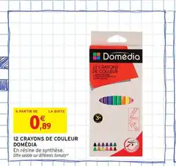 Intermarché Contact DOMÉDIA 12 Crayons de couleur offre