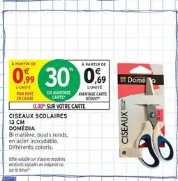 Intermarché Contact DOMÉDIA Ciseaux scolaires offre