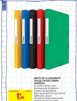 Intermarché Contact DOMÉDIA Boite de classement offre