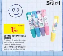 Intermarché Contact Gomme retractable offre