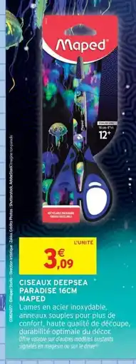 Intermarché Contact MPAED Ciseaux deepsea paradise offre