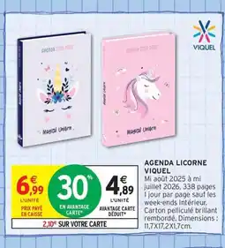 Intermarché Contact VIQUEL Agenda licorne offre