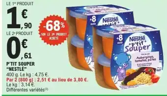 E.Leclerc P'tit Souper Nestlé offre