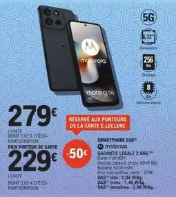 E.Leclerc SMARTPHONE G56 offre